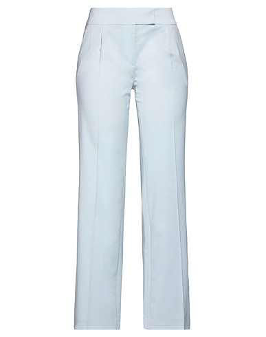 ELEVENTY Casual trouser Sky blue 82% Wool, 16% Polyamide, 2% Elastane