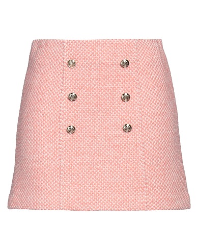 MAJE Mini skirt Pink 51% Polyester, 26% Acrylic, 19% Wool, 3% Polyamide, 1% Viscose