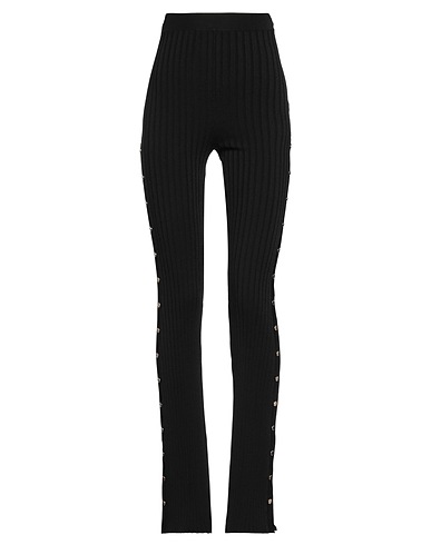 ELISABETTA FRANCHI Pantalone Nero 70% Viscosa, 30% Poliestere