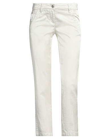 JACOB COHЁN Casual trouser Ivory 52% Cotton, 45% Viscose, 3% Elastane