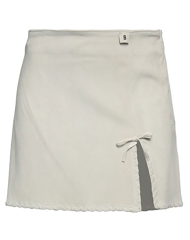 SALVATORE SANTORO BOTTOMWEAR Grey 100% Ovine leather