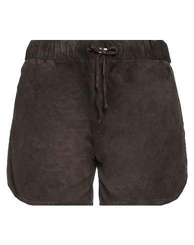 SALVATORE SANTORO Shorts & Bermuda Dark brown Ovine leather
