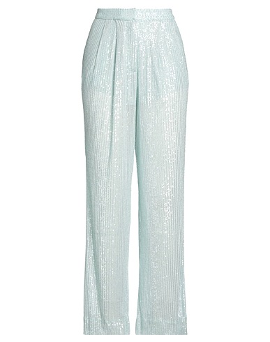 ROTATE BIRGER CHRISTENSEN Casual trouser Turquoise 96% Recycled polyester, 4% Elastane