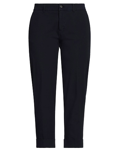 BERWICH Casual trouser Navy blue 89% Cotton, 11% Elastane