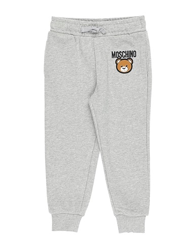 MOSCHINO TEEN Casual trouser Grey 100% Cotton, Elastane, Polyester