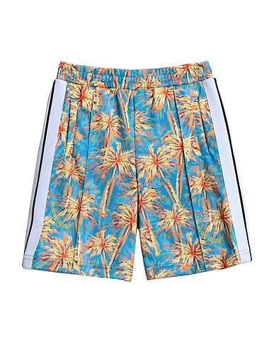 PALM ANGELS Shorts & Bermuda Blue 63% Polyester, 37% Cotton
