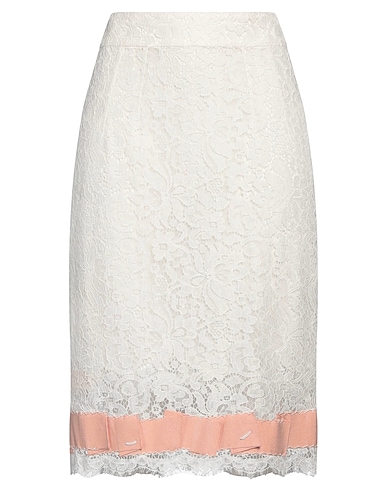 DOLCE&GABBANA Midi skirt 42% Polyamide, 31% Cotton, 23% Viscose, 4% Acetate