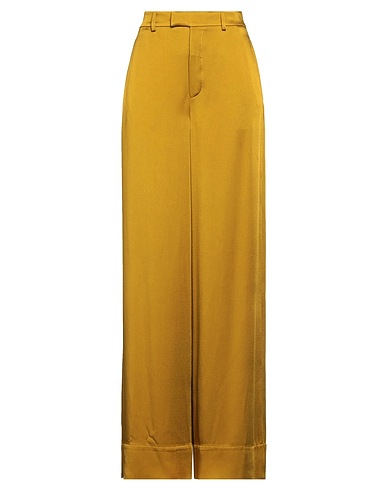 SAINT LAURENT Casual pants Mustard 71% Acetate, 29% Viscose
