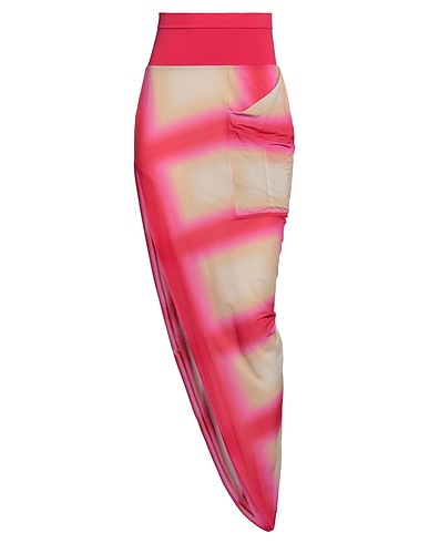 RICK OWENS Maxi Skirts Garnet 92% Cupro, 8% Elastane, Polyamide