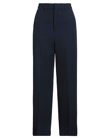AMI ALEXANDRE MATTIUSSI Casual trouser Navy blue 100% Virgin Wool