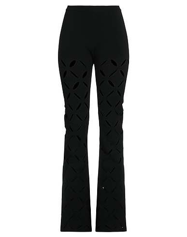VERSACE Casual trouser Black 82% Viscose, 17% Polyester, 1% Elastane