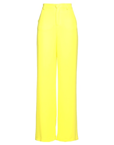 SOALLURE Pantalón Amarillo 100% Poliéster
