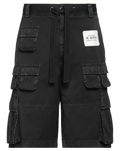 DOLCE&GABBANA Shorts & Bermuda Charcoal 100% Cotton