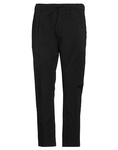 GREY DANIELE ALESSANDRINI Casual pants Black 73% Viscose, 22% Polyamide, 5% Elastane