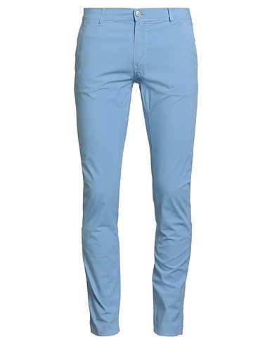 GREY DANIELE ALESSANDRINI Pantalone Blu chiaro 98% Cotone, 2% Elastan