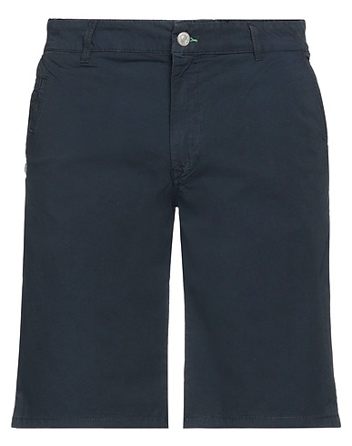 GREY DANIELE ALESSANDRINI Shorts & Bermuda Blu notte 98% Cotone, 2% Elastan