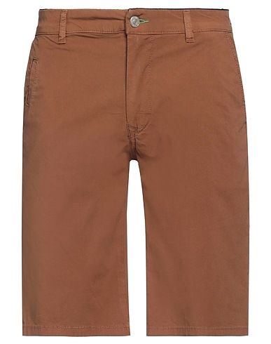 GREY DANIELE ALESSANDRINI Shorts & Bermuda Marrone 98% Cotone, 2% Elastan