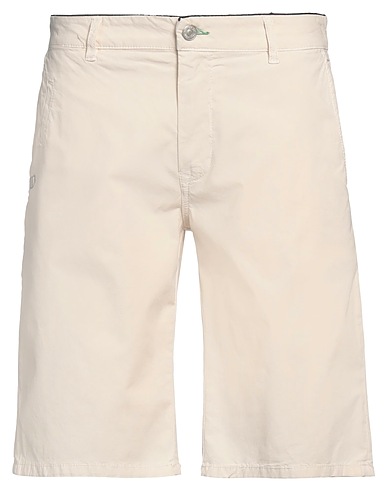GREY DANIELE ALESSANDRINI Shorts & Bermuda Panna 98% Cotone, 2% Elastan