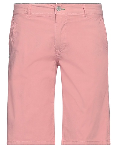 GREY DANIELE ALESSANDRINI Shorts & Bermuda Pink 98% Cotton, 2% Elastane