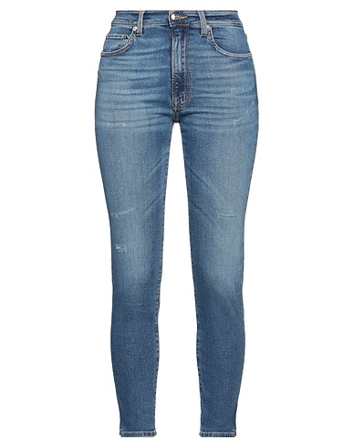 (+) PEOPLE Denim trousers Blue 97% Cotton, 3% Elastane