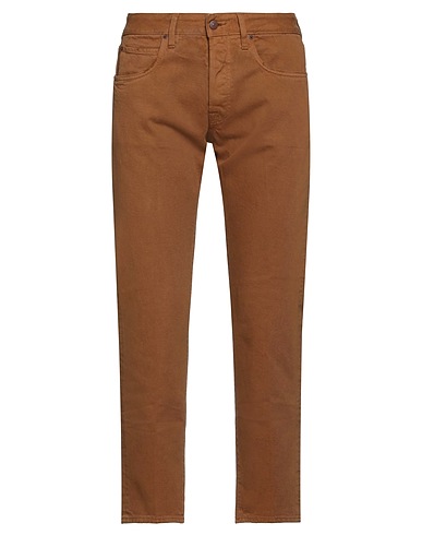 (+) PEOPLE Pantaloni jeans Marrone 100% Cotone