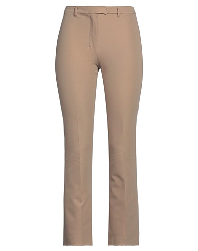 'S MAX MARA Casual trouser Light brown 47% Viscose, 45% Cotton, 8% Elastane