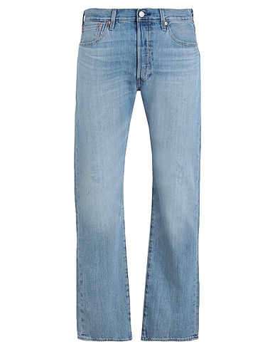 LEVI'S Denim trousers 501® LEVIS®ORIGINAL FIT LIGHT INDIGO - WORN IN	 Blue 100% Cotton