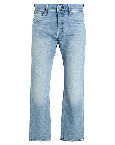 LEVI'S Denim trousers 501® LEVIS®ORIGINAL FIT LIGHT INDIGO - WORN IN		 Blue 100% Cotton