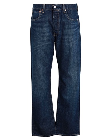 LEVI'S Denim trousers 501® LEVIS®ORIGINAL FIT DARK INDIGO - WORN IN
 Blue 100% Cotton