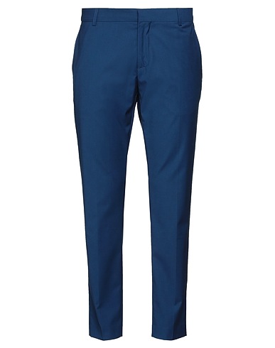 GREY DANIELE ALESSANDRINI Casual trouser Navy blue 70% Polyester, 28% Viscose, 2% Elastane