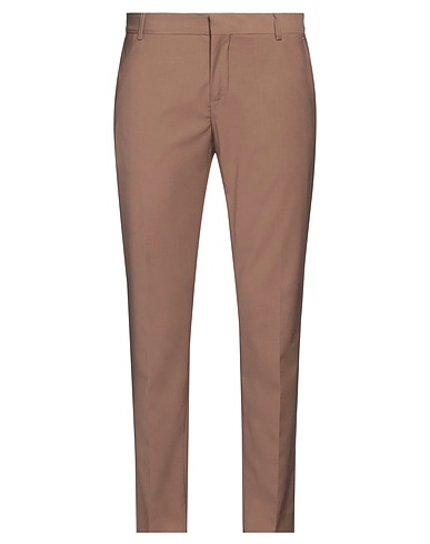 GREY DANIELE ALESSANDRINI Casual trouser Khaki 70% Polyester, 28% Viscose, 2% Elastane