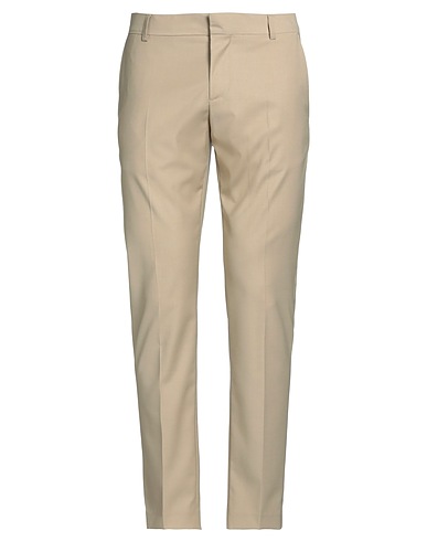 GREY DANIELE ALESSANDRINI Casual pants Beige 70% Polyester, 28% Viscose, 2% Elastane