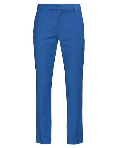 GREY DANIELE ALESSANDRINI Casual trouser Blue 70% Polyester, 28% Viscose, 2% Elastane