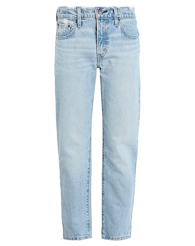 LEVI'S Denim trousers MIDDY STRAIGHT LIGHT INDIGO - WORN IN	 Blue 100% Cotton