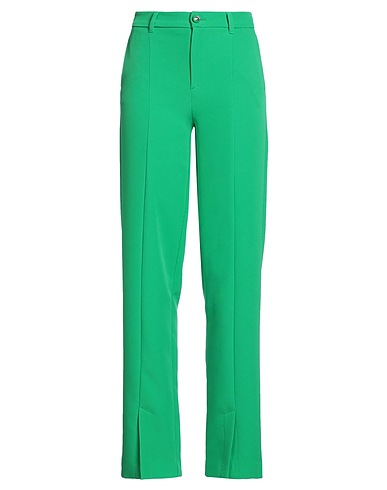 CHIARA FERRAGNI Casual trouser Green 93% Polyester, 7% Elastane