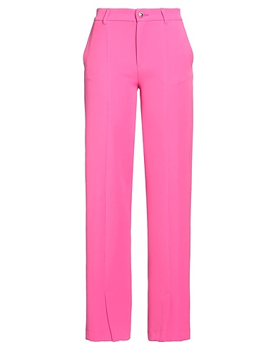 CHIARA FERRAGNI Wide-leg pants FUCSIA 93% Polyester, 7% Elastane