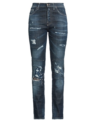 FRANKIE MORELLO Pantaloni jeans Blu 98% Cotone, 2% Elastan