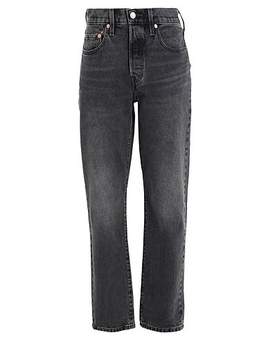 LEVI'S Denim trousers 501® JEANS FOR WOMEN BLACKS	 Charcoal 100% Cotton