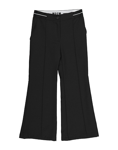 MSGM Casual trouser Black 95% Polyester, 5% Elastane