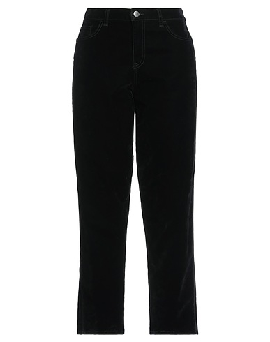 EMPORIO ARMANI Casual pants Black 82% Cotton, 16% Polyester, 2% Elastane