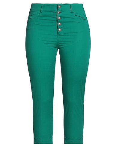 1-ONE Pantalone Verde 97% Cotone, 3% Elastan