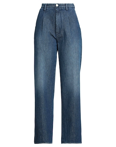 (+) PEOPLE Denim trousers Blue 100% Cotton