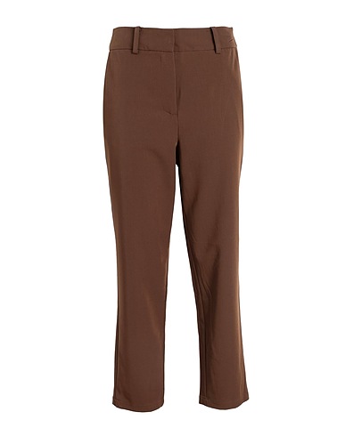 ONLY Pantalone Marrone 76% Poliestere, 20% Viscosa, 4% Elastan