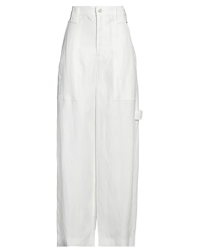 STELLA McCARTNEY Casual trouser White 69% Viscose, 31% Linen