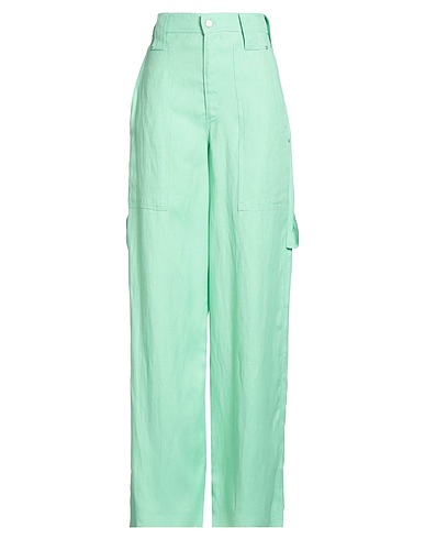 STELLA McCARTNEY Casual pants Light green 69% Viscose, 31% Linen