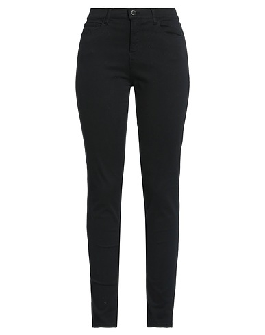 EMPORIO ARMANI Casual trouser Black 70% Cotton, 28% Modal, 2% Elastane