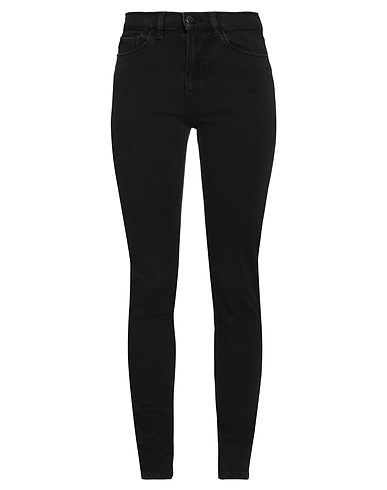 EMPORIO ARMANI Denim trousers Black 90% Cotton, 7% Polyester, 3% Elastane