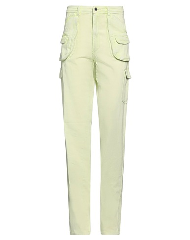 DES_PHEMMES Pantaloni jeans Verde 97% Cotone, 3% Elastan