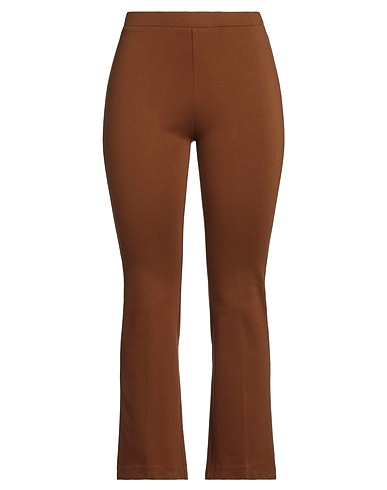 1-ONE Casual trouser Brown 69% Viscose, 25% Polyamide, 6% Elastane
