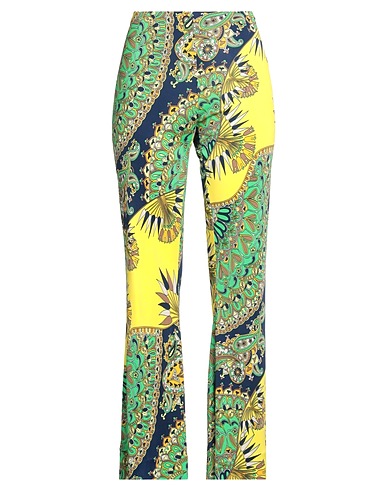 JUCCA Casual trouser Yellow 100% Viscose